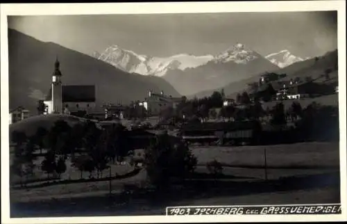 Ak Jochberg in Tirol, Panorama, Kirche, Großvenediger