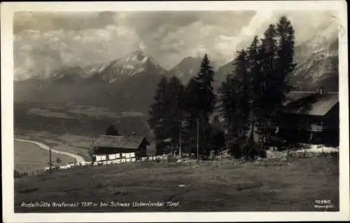 Ak Schwaz in Tirol, Rodelhütte Grafenast