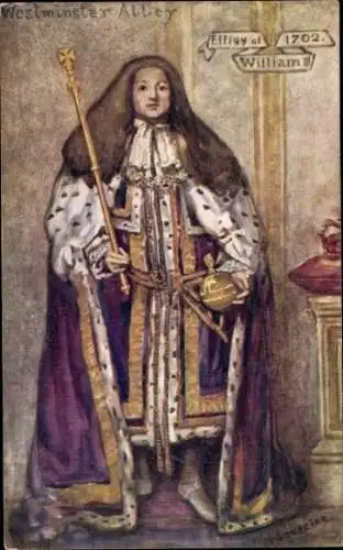 Künstler Ak Lovering, König William II., Portrait, Westminster Abbey