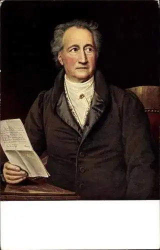 Künstler Ak Stieler, J. K., Dichter und Schriftsteller Johann Wolfgang von Goethe, Portrait