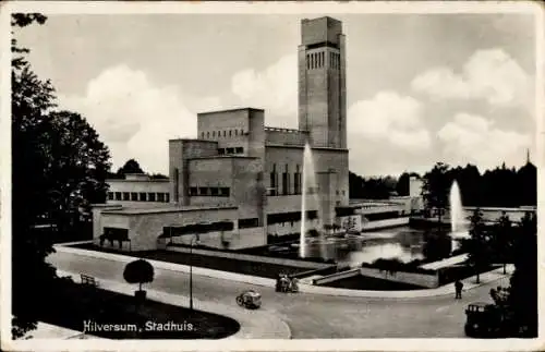 Ak Hilversum Nordholland Niederlande, Rathaus