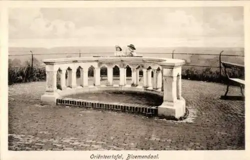 Ak Bloemendaal Nordholland Niederlande, Orientierungstafel