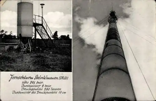 Ak Steinkimmen Ganderkesee in Niedersachsen, Ansichten des Fernsehturms