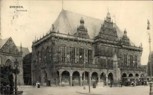 Ak Hansestadt Bremen, Rathaus