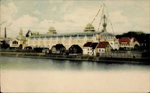 Ak Düsseldorf, Pavillon der Gewerbe und Industrieaustellung 1902