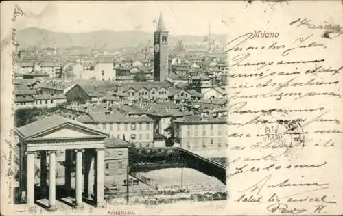 Ak Milano Mailand Lombardia, Panorama