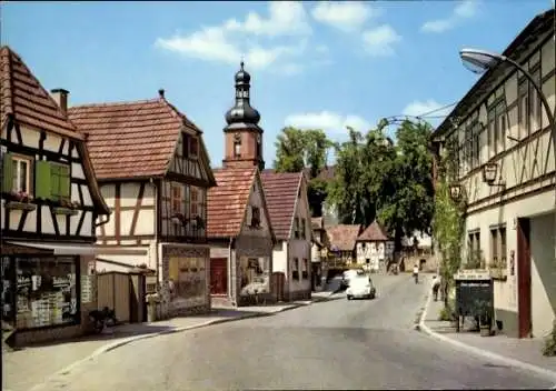Ak Rheinzabern in der Pfalz, Landgasthof Goldenes Lamm, Straßenansicht