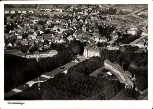 Ak Schwetzingen in Baden, Ortsansicht, Luftbild