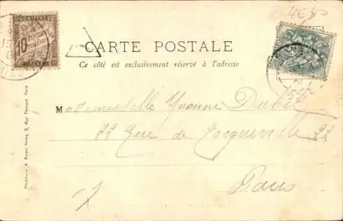 Ak Coye Oise, Route de la Gare, Cottage Belle-Vue