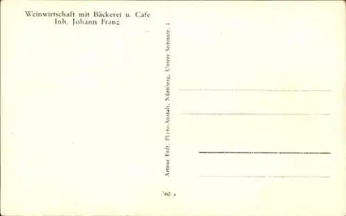 Ak Rieneck im Spessart Unterfranken, Schloss, Weinwirtschaft und Bäckerei