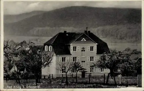 Ak Bad König im Odenwald Hessen, Pension Schäfer VIII, Hirtenberg
