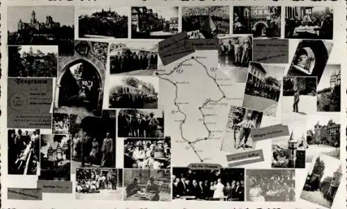 Ak Ober Mörlen im Taunus Hessen, Betriebsausflug, IG Farben, Programm, Karte