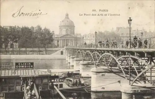 Ak Paris II, Pont des Arts und das Institut