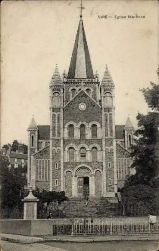 Ak Vire Calvados, Kirche St. Anne