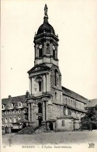 Ak Rennes Ille et Vilaine, Eglise Saint-Melaine