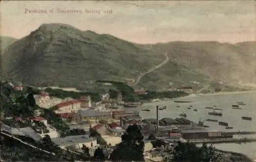 Ak Kapstadt Kapstadt Südafrika, Panorama von Simonstown