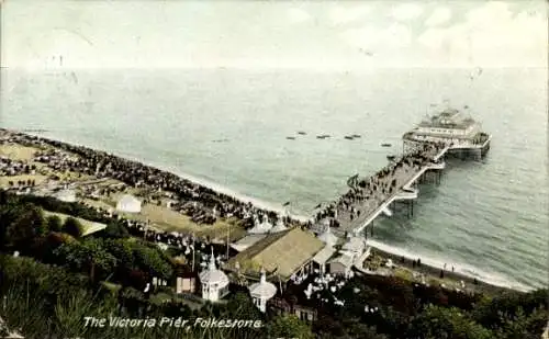 Ak Folkestone Kent England, Victoria Pier