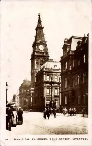 Ak Liverpool Merseyside England, städtische Gebäude, Dale Street