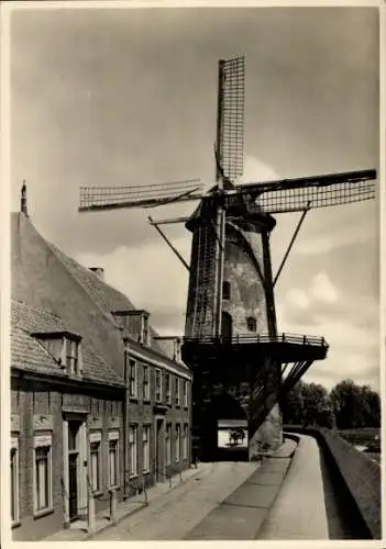 Foto Ak Wijk bei Duurstede Utrecht, Windmühle