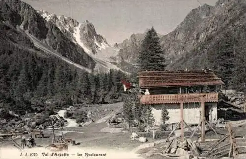 Ak Kanton Wallis Schweiz, Val d’Arpette, Restaurant