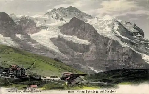 Ak Kanton Bern, Berner Oberland, Kleine Scheidegg, Jungfrau