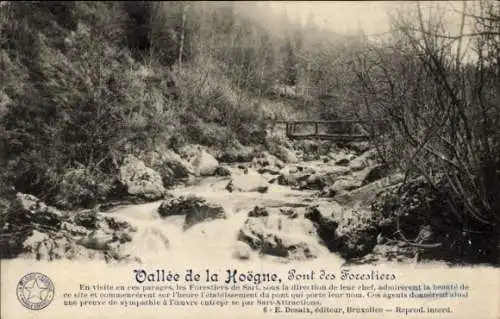 Ak Jalhay Wallonia Lüttich, Vallee de la Hoegne, Pont des Forestiers