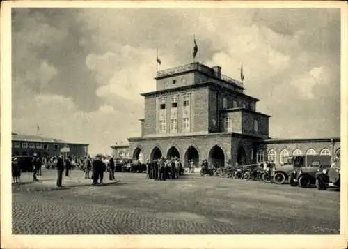 Ak Chemnitz Sachsen, Flughafen, Flugzeughalle