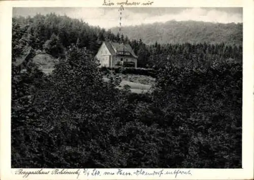 Ak Hessisch Oldendorf an der Weser, Berggasthaus Rohdeneck