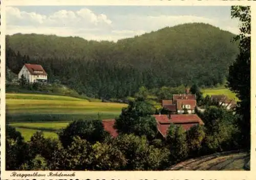 Ak Hessisch Oldendorf an der Weser, Berggasthaus Rohdeneck