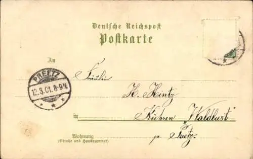 Ak Flintbek in Schleswig Holstein, Geschäft, H. Voss, Gasthof, Kirche