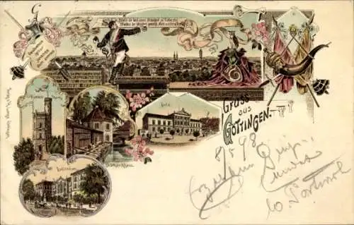 Studentika Litho Göttingen in Niedersachsen, Aula, Auditorium, Student, Bismarckhaus