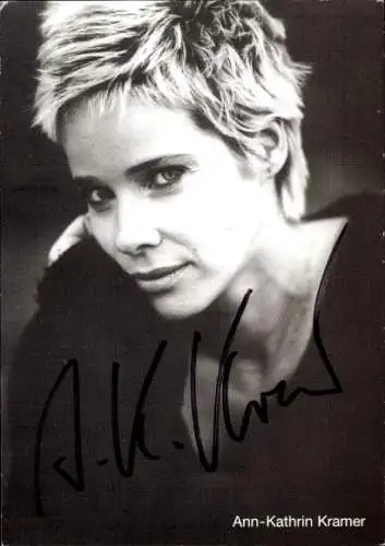 Ak Schauspielerin Ann-Kathrin Kramer, Portrait, Autogramm