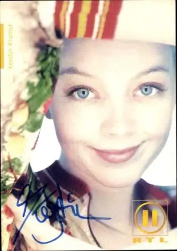Ak Schauspielerin Kerstin Kramer, Portrait, Autogramm, BRAVO TV Weekend