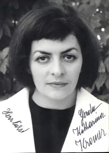 Ak Schauspielerin Gerda Katharina Kramer, Portrait, Autogramm