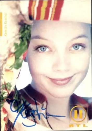Ak Schauspielerin Kerstin Kramer, Portrait, Autogramm, BRAVO TV Weekend