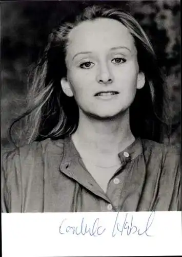 Ak Schauspielerin Cordula Habel, Portrait, Autogramm