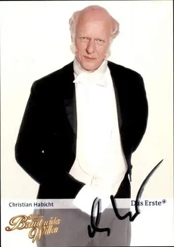 Ak Schauspieler Christian Habicht, Portrait, Autogramm, ARD, Braut wider Willen