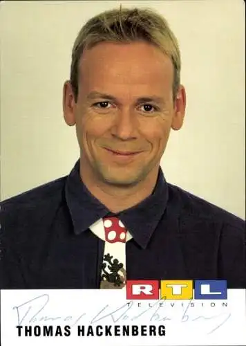 Ak Schauspieler Thomas Hackenberg, Portrait, Autogramm, RTL