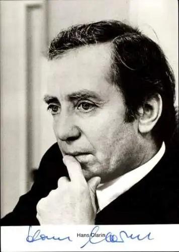 Ak Schauspieler Hans Clarin, Autogramm, Portrait