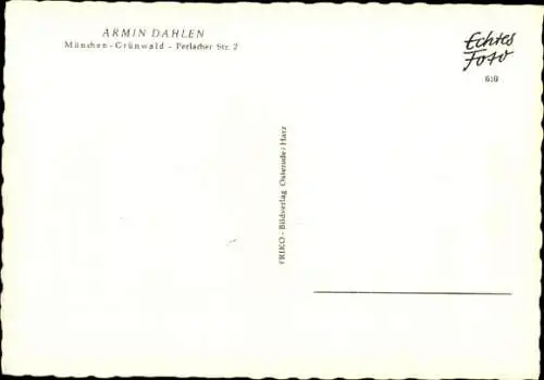 Ak Schauspieler Armin Dahlen, Portrait, Autogramm