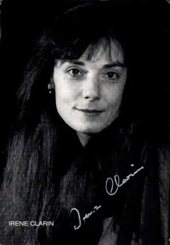 Ak Schauspielerin Irene Clarin, Portrait, Autogramm
