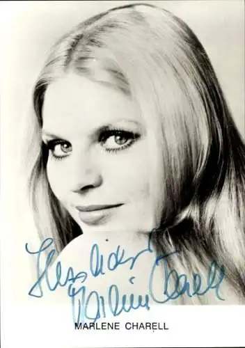 Ak Schauspielerin Marlen Charell, Portrait, Autogramm