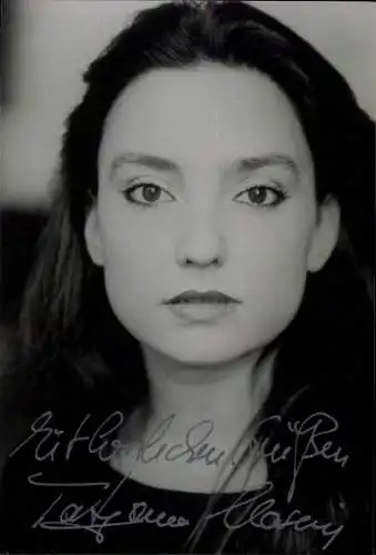 Ak Schauspielerin Tatjana Clasing, Portrait, Autogramm