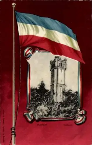 Ak Hameln an der Weser Niedersachsen, Klütturm, Fahne