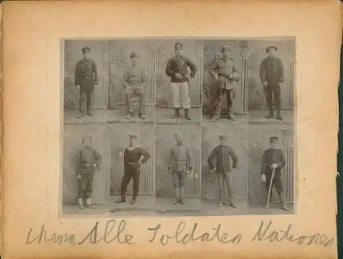 Foto Chinesische Soldaten, Uniformen, Matrosen, Hafen von Peking