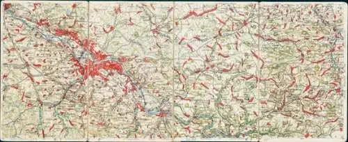Klapp Landkarten Ak Dresden und Umgebung