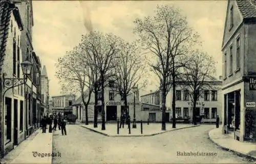 Ak Vegesack Bremen, Bahnhofstraße, Porzellangeschäft Cordes