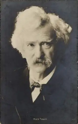 Ak Schriftsteller Mark Twain, Portrait