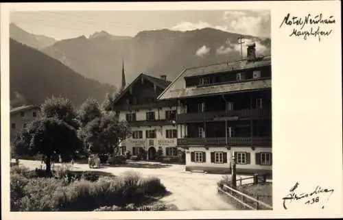 Ak Mayrhofen Zillertal Tirol, Hotel Neuhaus