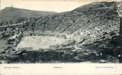 Ak Athen Griechenland, Théâtre de Bacchus